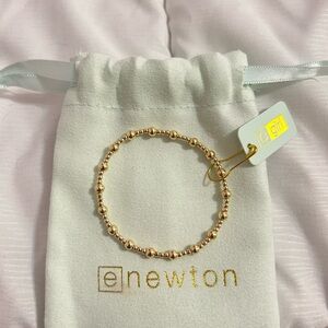 enewton 5.5" egirl Classic Sincerity Pattern 4mm Bead Bracelet - Gold